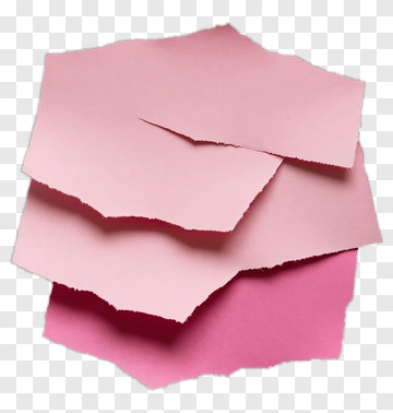 Pink Paper Scraps Stack PNG