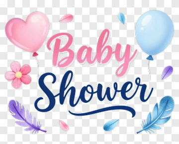 Baby Shower Party Design PNG