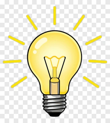 Light Bulb With Radiance PNG