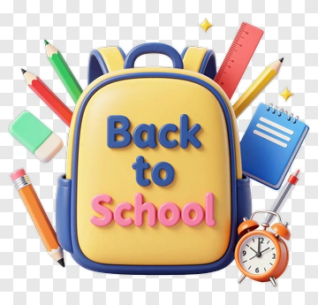 Back To School Supplies PNG