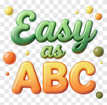 Easy As ABC PNG