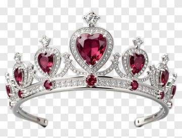 Heart Ruby Crown PNG