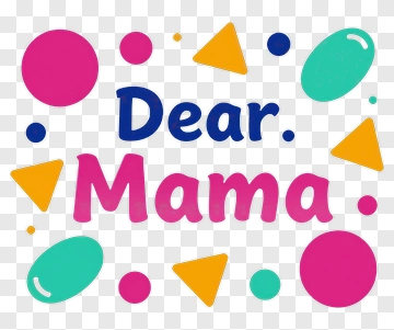 Dear Mama Greeting Card PNG