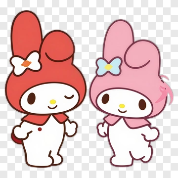 My Melody And Cinnamoroll Together PNG