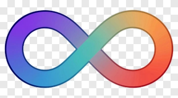 Infinity Symbol With Gradient Colors PNG