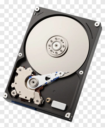 Hard Drive Interior View PNG