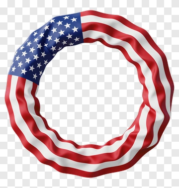 American Flag Wreath PNG