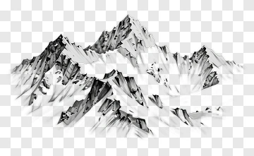Mountain Landscape Drawing PNG
