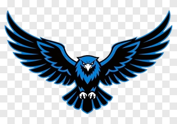 Blue And Black Eagle Logo PNG