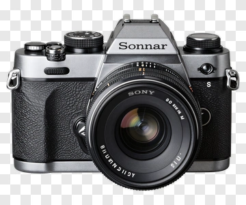 Sony Sonnar Camera With Lens PNG