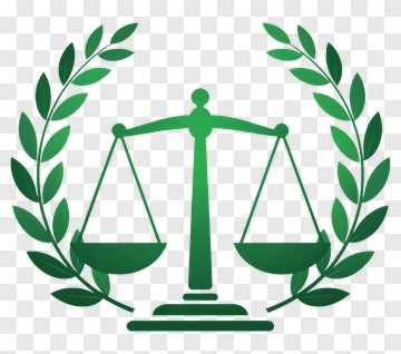 Scales Of Justice With Laurel Wreath PNG