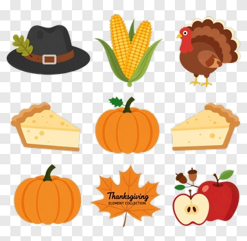 Thanksgiving Icons Collection PNG