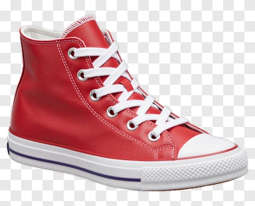 Red Converse High-Top Sneaker PNG