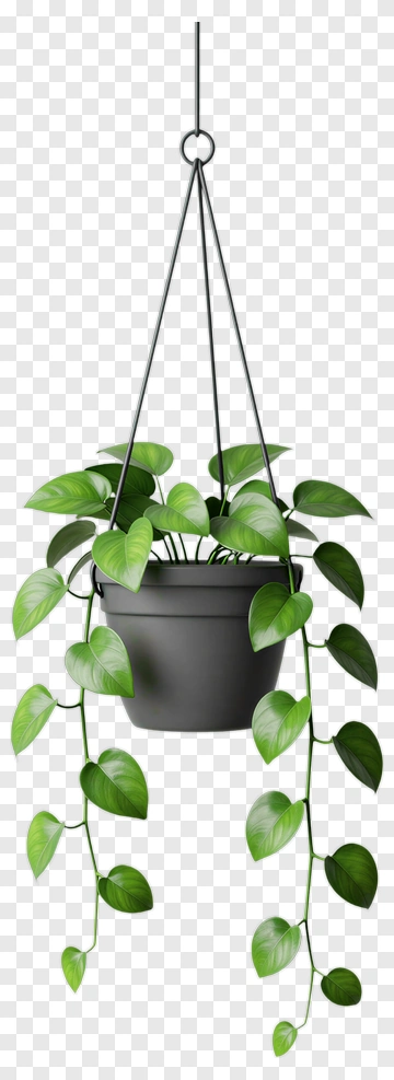 Hanging Green Ivy Plant PNG