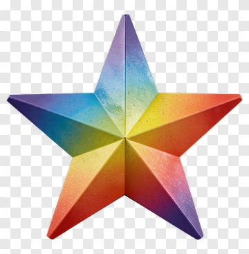 Rainbow Star PNG