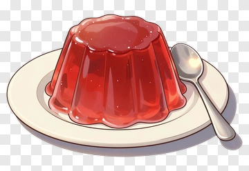 Red Jelly Dessert PNG