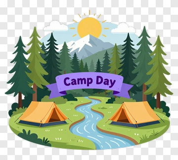 Camp Day In The Forest PNG