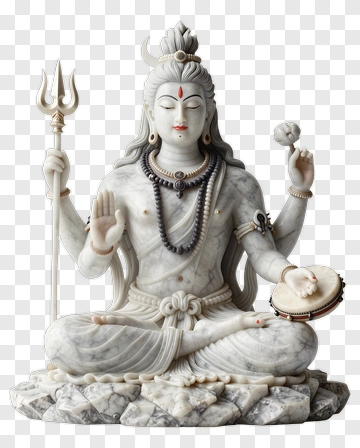 Shiva Marble Statue PNG
