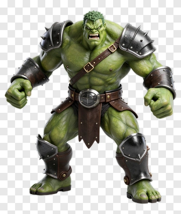 Hulk In Battle Stance PNG