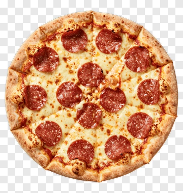 Pepperoni Pizza With Cheese And Crust PNG