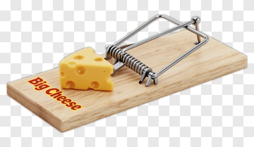 Mouse Trap With Cheese PNG