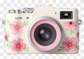 Watercolor Flower Camera PNG