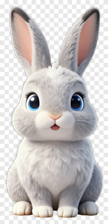 Cute Cartoon Rabbit PNG