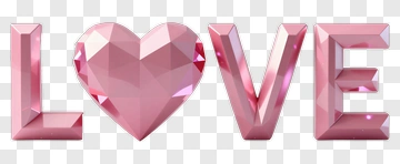 Pink Love Heart Symbol PNG