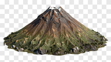 Mountain With Snow-Capped Peak PNG