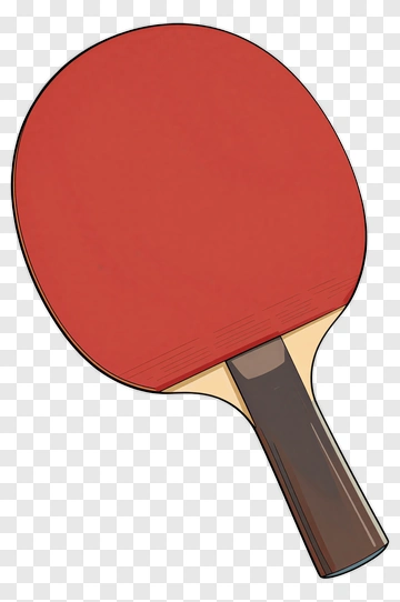 Red Ping Pong Paddle PNG