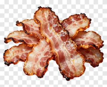 Crispy Bacon Strips PNG
