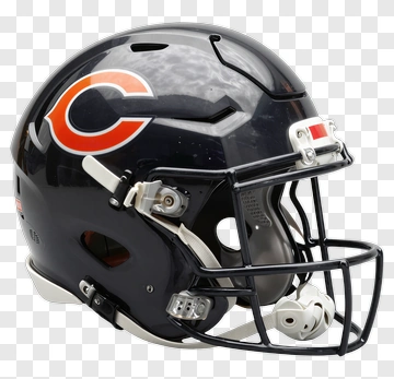 Chicago Bears Football Helmet PNG