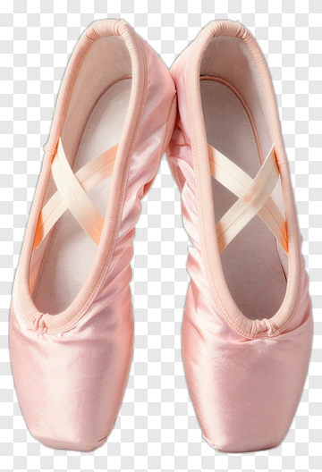 Pink Ballet Shoes With Ribbons PNG