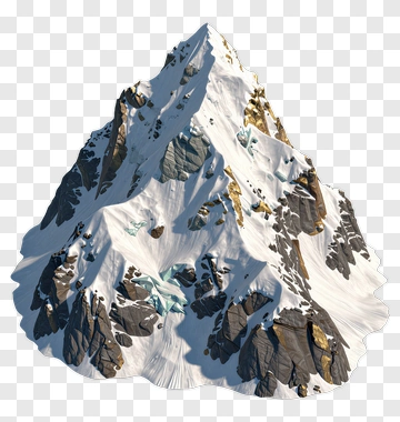 Snow-Capped Mountain Peak PNG