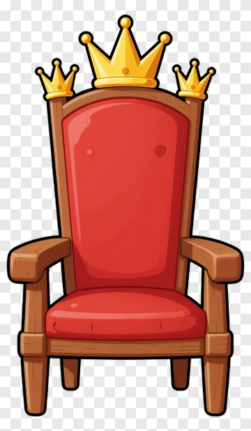 King's Throne With Three Crowns PNG