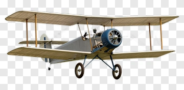 Vintage Biplane In Flight PNG