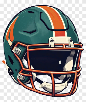 Miami Dolphins Football Helmet PNG