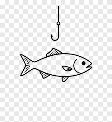 Fish On Hook PNG