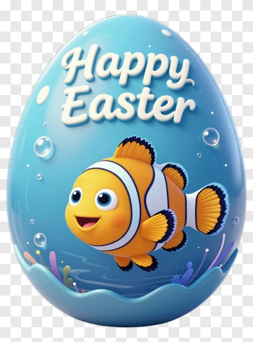 Happy Easter With Nemo PNG