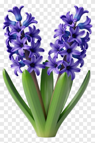 Purple Hyacinth In Full Bloom PNG