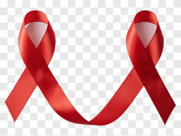 Red Ribbon Symbol For AIDS Awareness PNG