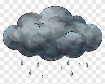 Calm Rain Cloud PNG