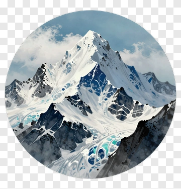 Snow-Capped Mountain Peak PNG