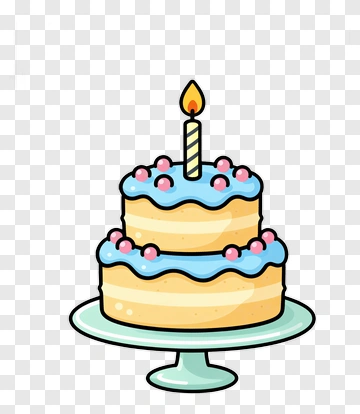 Birthday Cake With Candle PNG