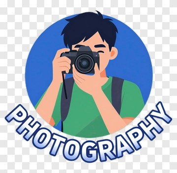 Photographer With Camera PNG
