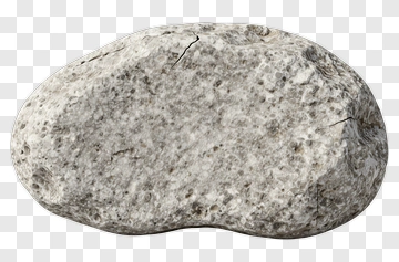 Gray Rock With Cracks PNG