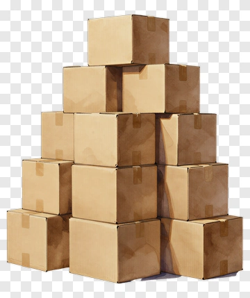 Stack Of Cardboard Boxes PNG