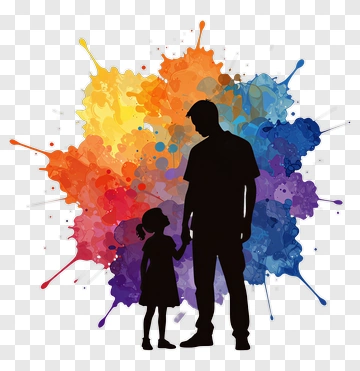 Father And Child Holding Hands PNG