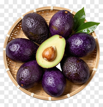 Fresh Avocado With Leaf PNG