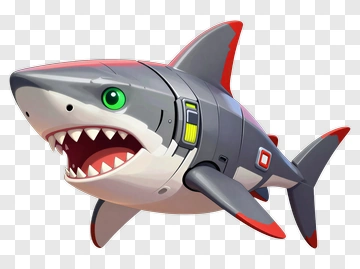 Robot Shark PNG